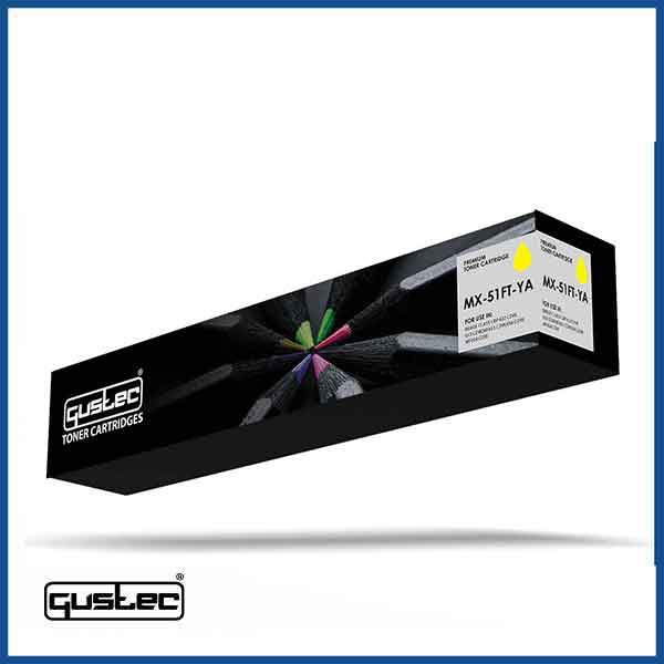 GUSTEC Sharp MX 51 FT Yellow Compatible Toner